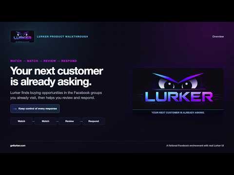 Thumbnail for How to Find Facebook Group Opportunities with Lurker